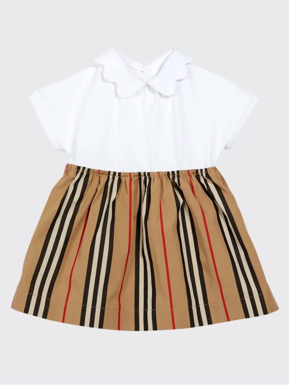 Burberry Janine Icon Stripe Bodysuit Dress 12 Months